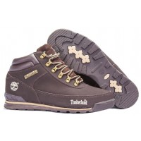 Зимние кроссовки Timberland Euro Sprint Brown коричневые