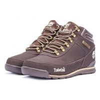 Зимние кроссовки Timberland Euro Sprint Brown коричневые