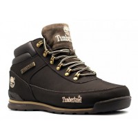 Зимние кроссовки Timberland Euro Sprint Brown коричневые