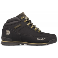 Timberland World Hiker Brown черные зимние с мехом