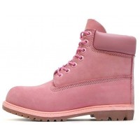 Ботинки Timberland 10061 Pink розовые демисезонные