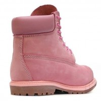 Ботинки Timberland 10061 Pink розовые демисезонные