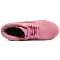 Ботинки Timberland 10061 Pink розовые демисезонные