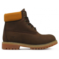 Ботинки Timberland 17061 Chocolate зимние с мехом