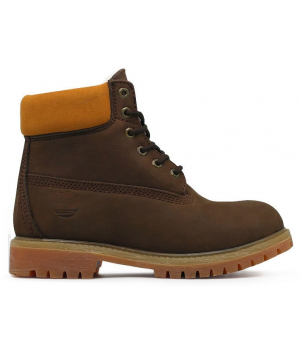 Ботинки Timberland 17061 Chocolate зимние с мехом