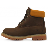 Ботинки Timberland 17061 Chocolate зимние с мехом