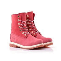 Ботинки Timberland Teddy Fleece Pink Coral с натуральным мехом