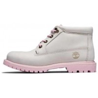 Timberland Women's Nellie Chukka Double Waterproof Boot White Pink