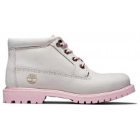 Timberland Women's Nellie Chukka Double Waterproof Boot White Pink