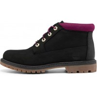 Timberland Women's Nellie Chukka Waterproof Boot Black Pink