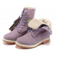 Ботинки женские Timberland Teddy Fleece фиолетовые (36-41)