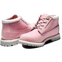 Timberland Women's Nellie Ankle Boot Pink Nubuck