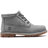 Timberland Women's Nellie Double Waterproof Ankle Boot Grey Wide Nubuck