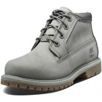 Timberland Women's Nellie Double Waterproof Ankle Boot Grey Wide Nubuck