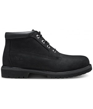 Timberland Women's Nellie Double Waterproof Ankle Boot Black Nubuck