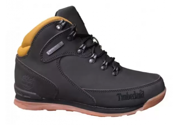 Обувь Timberland World Hiker Brown черные зимние с мехом
