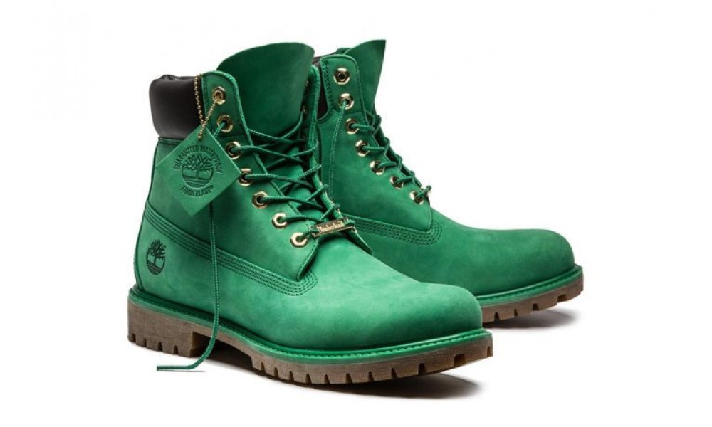 Зеленые мужские ботинки