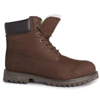 Timberland ботинки 10061 коричневые зимние с мехом (36-46)