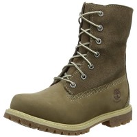 Ботинки женские Timberland Authentics Teddy Fleece Water Proof Fold Down хаки (36-41)