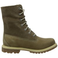 Ботинки женские Timberland Authentics Teddy Fleece Water Proof Fold Down хаки (36-41)