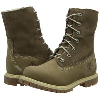 Ботинки женские Timberland Authentics Teddy Fleece Water Proof Fold Down хаки (36-41)