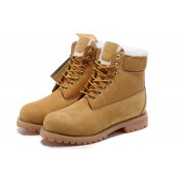 Timberland ботинки 10061 желтые зимние с мехом (36-46) 