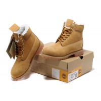 Timberland ботинки 10061 желтые зимние с мехом (36-46) 