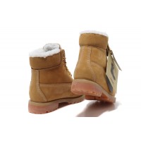 Timberland ботинки 10061 желтые зимние с мехом (36-46) 