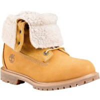 Ботинки Timberland Authentics Teddy Fleece WP Wheat Folddown Wide Boots (36-41) 