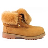 Ботинки Timberland Teddy Albina желтые зимние с мехом (36-41)