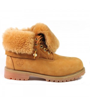 Ботинки Timberland Teddy Albina желтые зимние с мехом (36-41)