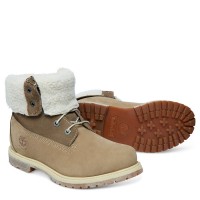 Timberland Authenitcs Teddy Fleece Waterproof Fold-Down бежевые