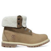 Timberland Authenitcs Teddy Fleece Waterproof Fold-Down бежевые