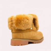 Ботинки Timberland Teddy Albina желтые зимние с мехом (36-41)