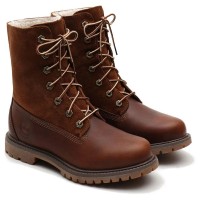 Ботинки женские Timberland Teddy Fleece Coffee Коричневые (36-41)