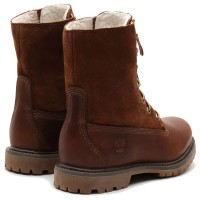 Ботинки женские Timberland Teddy Fleece Coffee Коричневые (36-41)