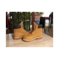 Timberland ботинки 10063 желтые зимние с мехом