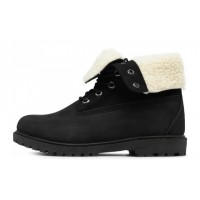 Ботинки Тимберленд Teddy Fleece Black черные (36-41)