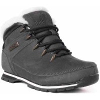 Мужские ботинки Timberland Euro Sprint серые зимние с мехом