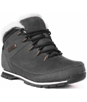 Мужские ботинки Timberland Euro Sprint серые зимние с мехом