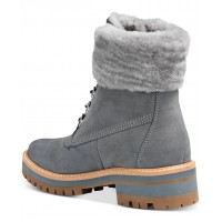 Женские ботинки Timberland Courmayeur Valley серые кожаные зимние
