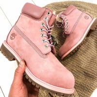 Timberland ботинки 10061 розовые демисезонные женские (36-41)