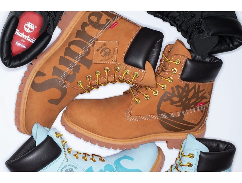 Timberland выпустил классические ботинки с логотипом Supreme