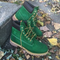 Мужские ботинки Timberland Classic 10061 зеленые демисезонные (36-46)