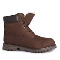 Timberland ботинки 10061 коричневые зимние с мехом (36-46)