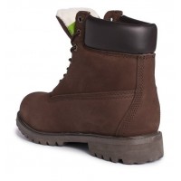 Timberland ботинки 10061 коричневые зимние с мехом (36-46)
