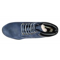 Timberland ботинки 10061 синие зимние с мехом (36-46)