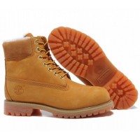  Timberland ботинки 10061 желтые зимние с мехом (36-46) 