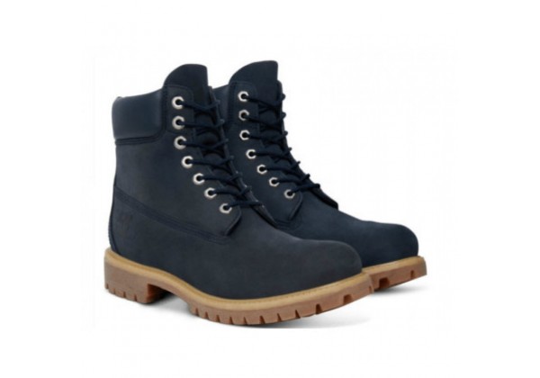  Timberland ботинки 10061 темно-синие зимние с мехом (36-46) 