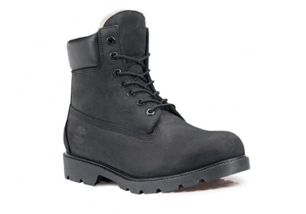  Timberland ботинки 10061 черные зимние с мехом (36-46)
